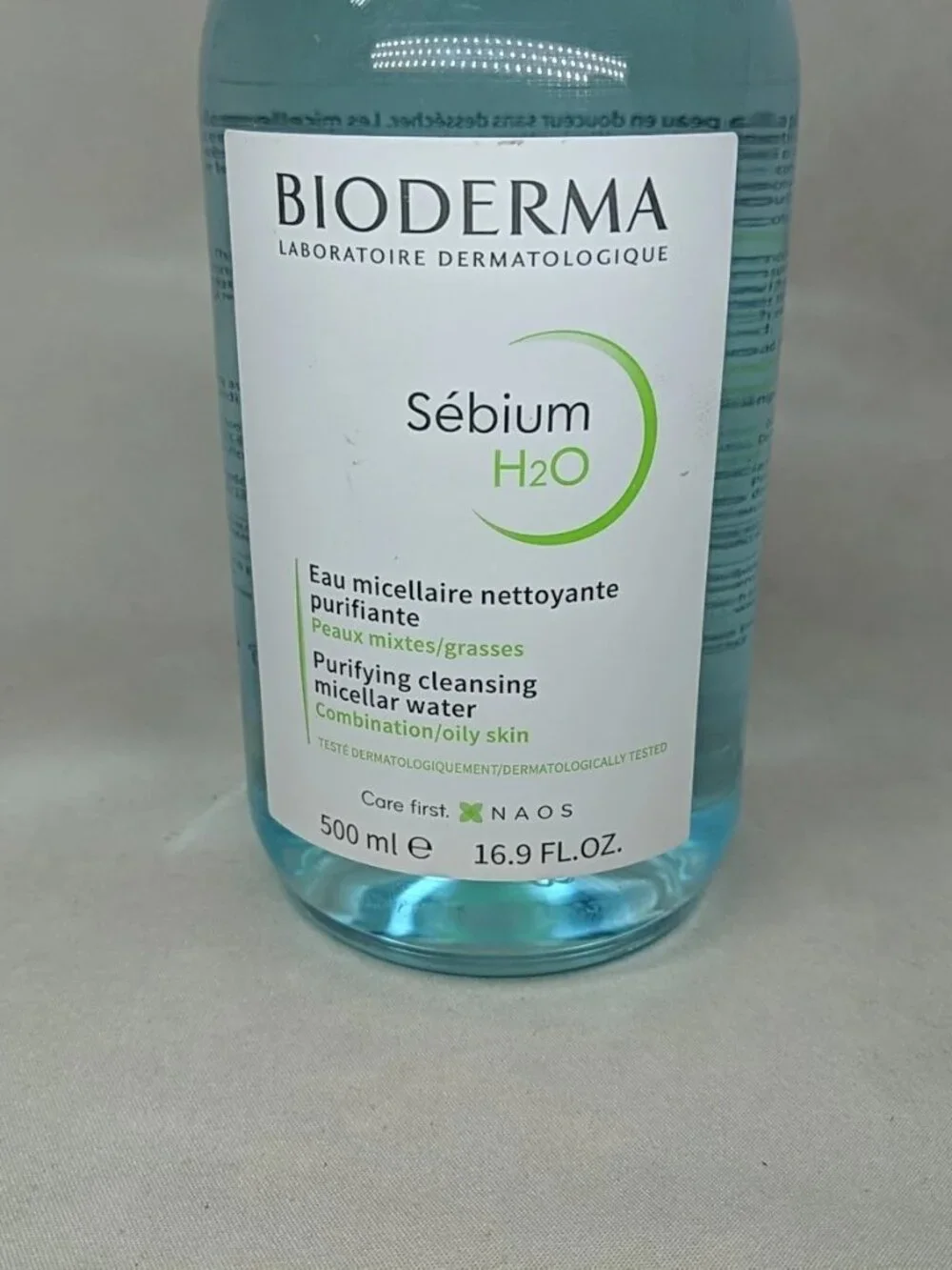 Bioderma Sebium H20 Purifying Cleansing Solution 500 ml 16.9 Fl Oz